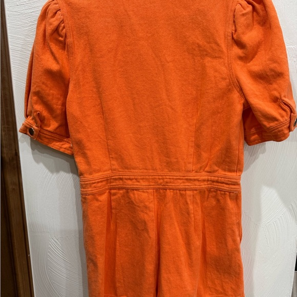 Vibrant Orange Wrap Jumpsuit - Picture 4 of 5
